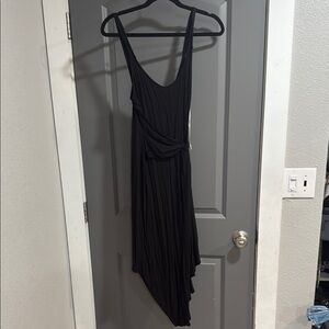 Elegant Black Asymmetrical Dress